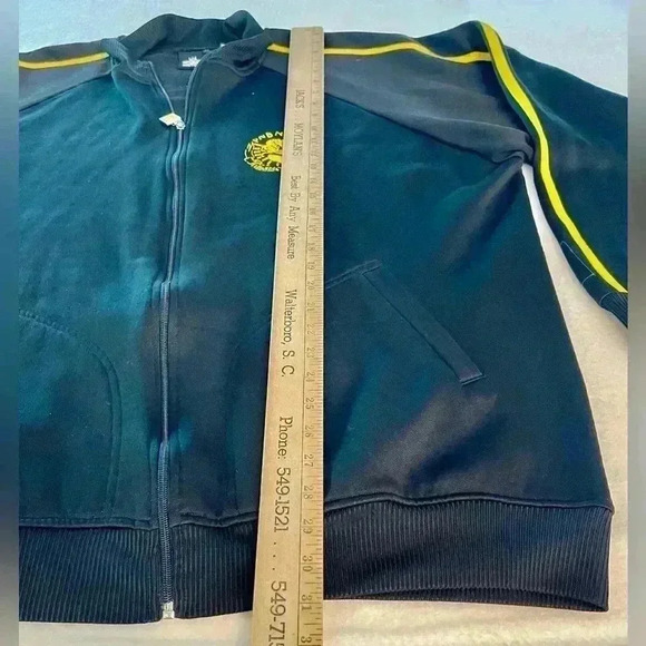 PNB NATION black zip up jacket size 3X in new like condition streetwear hip-hop - Picture 6 of 8
